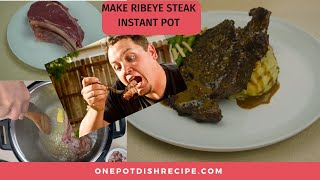 How to Cook Ribeye Steak Instant Pot  PanFried  Pressure Cooker [upl. by North]