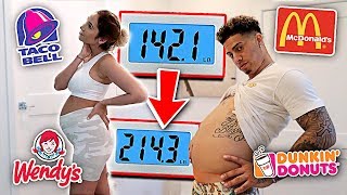 WHO CAN GAIN THE MOST WEIGHT IN 24 HOURS EATING CHALLENGE [upl. by Matlick]