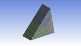 How to create Structured Meshing of Triangular Shapes ANSYS Meshing [upl. by Anilek]