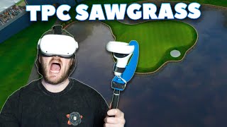 GOLFING AT TPC SAWGRASS IN VR  Golf Course Vlog  Quest 2 Gameplay [upl. by Tandi]