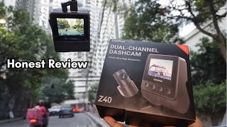 DDPAI Z40 Dashcam Front and Rear [upl. by Llerred575]