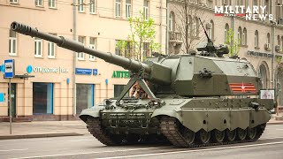 Russian 2S35 KoalitsiyaSV SelfPropelled Howitzers  One Of The Powerful Artillery In The World [upl. by Allemaj]