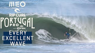 EVERY EXCELLENT WAVE  MEO Rip Curl Pro Portugal 2023 [upl. by Attesoj]