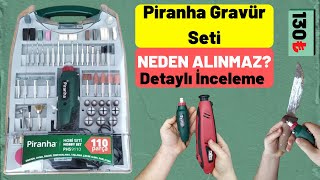 A101 Piranha Gravür Seti 110 Parça Detaylı İnceleme ve Test 130TL Piranha Gravür Minitaşlama [upl. by Norrej720]