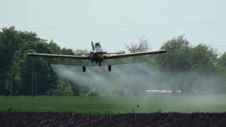 Crop Dusting Plane at Work [upl. by Uyr]