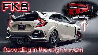 【Engine room sound】FK8 CIVIC TYPE R acceleration test【ASMR】Japan specification [upl. by Ativ617]