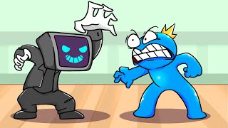 TV MAN Vs RAINBOW FRIENDS Rainbow Friends 2 Animation [upl. by Wilkey]