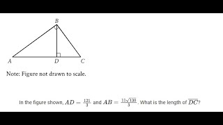 In the figure shown AD1213 and AB11√1303 What is the length of DC [upl. by Eulalee]