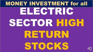 Tamil ELECTRIC INFRA SECTOR HIGH RETURN STOCKS performing stocks for short amp long term investment [upl. by Weibel696]