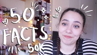 50 Facts About Me for 50K ♡  Drawing my Subs [upl. by Philemol27]