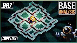 NEW Ultimate BH7 TROPHYdefense Base 2020 Builder Hall 7 Trophy Base Design – Clash of Clans [upl. by Towne]