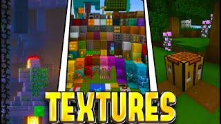 ¡MEJORES texturas para Minecraft bedrock 121 PE [upl. by Urbai]