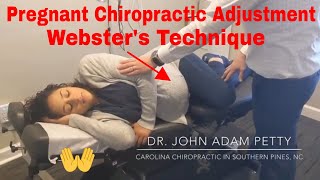 PREGNANT Belly Chiropractic Adjustment WEBSTERs Technique Hip amp Back [upl. by Enimaj]