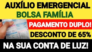 2108 NOVIDADES 5ª PARCELA AUXÍLIO EMERGENCIAL BOLSA FAMÍLIA DESCONTO DE 65 NA SUA CONTA DE LUZ [upl. by Hsepid]