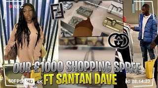 OUR £1000 SHOPPING SPREE VLOG I SAW SANTAN DAVE  JM [upl. by Annayat308]