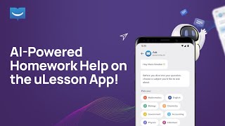 AIPowered Homework Help on the uLesson App✨ [upl. by Kind]