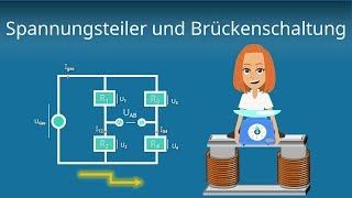 Brückenschaltung Wheatstone Brücke und Spannungsteiler berechnen [upl. by Aleedis165]