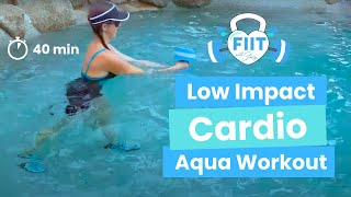 AQUA CARDIO Full Water Workout Burn Calories in Your Pool [upl. by Garmaise]