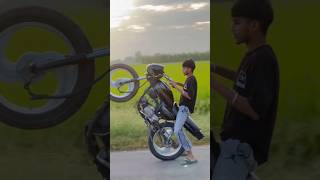 Full modified splendor bike stunt video 😱 whatsapp status download splendor splendorloverz shorts [upl. by Ynomrah]