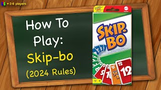 How to play Skipbo 2024 Rules [upl. by Ollie]