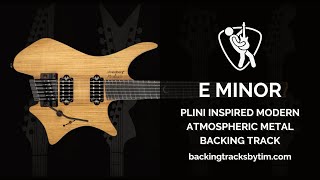 Plini Inspired Modern Atmospheric Metal Backing Track in E Minor  130 BPM [upl. by Ahdar]