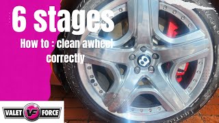 How to clean an alloy wheel step by step tutorial 😎 [upl. by Zurciram41]