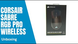 Unboxing  Corsair Sabre RGB PRO Wireless [upl. by Imrots]