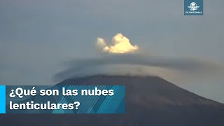 Captan formación de nubes lenticulares en el Popocatépetl [upl. by Noirod]