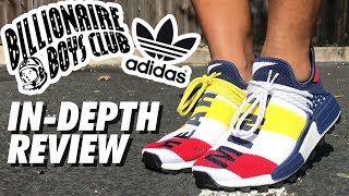 BBC x PHARRELL HUMAN RACES x ADIDAS SHOE REVIEW [upl. by Loresz]