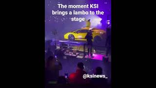 When KSI brought a LAMBORGHINI to the stage and performed [upl. by Katya]