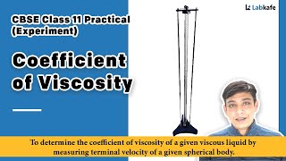 Coefficient Of Viscosity Experiment for Class 11 Practical [upl. by Ylrebmik853]