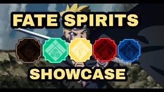 ALL FATE SPIRIT SHOWCASE IN SHINDO LIFE Ember Dunes Haze Nimbus ObeliskRoblox [upl. by Ydok]