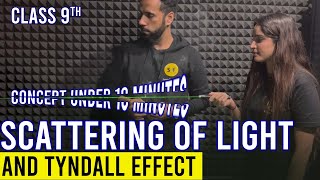 Scattering of Light and Tyndall Effect I Science experiment  Diksha Maam amp Ashu sir [upl. by Alyk117]