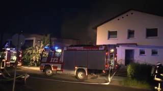 Großbrand in ehemaligem Betonwerk in Weiterode [upl. by Worlock116]