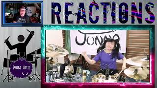 JUNNA PainkillerJudas Priest Drum Cover Reaction reaction [upl. by Dorcy403]