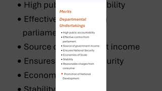 Merits of Departmental Undertakings commercepsc businessstudeis businessorganization [upl. by Yhtuv684]