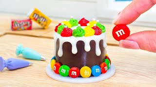 Amazing Chocolate Cake Decorations with MampMs Easy and Delicious  Mini Princess Cake [upl. by Bore]