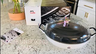 Staub Enameled Braiser 35 QT Unboxing [upl. by Airdni]