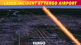 Laser Incident At Fargo Airport [upl. by Abbe299]