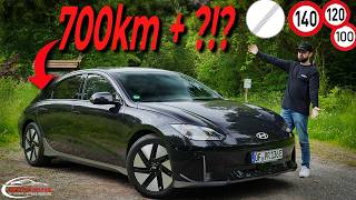 Hyundai Ioniq 6 RWD 774 kWh  Range Test 100kmh vs 120kmh vs 140kmh vs Top Speed  Autobahn [upl. by Eninnej]