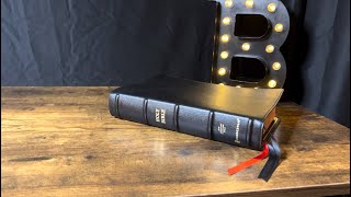 Zondervan NASB Single Column Reference Bible Wide Margin Goatskin Premier Collection  REVIEW [upl. by Nita]