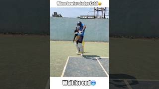 When Bowler Sledge Virat Kohli 😂Wait for end😅 shorts cricket funny [upl. by Nam]