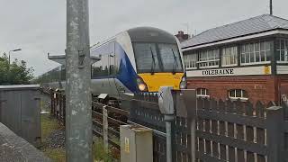 barrier shot Coleraine station level crossing co antrim 21824 [upl. by Rosenthal259]