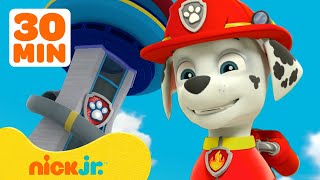 PAW Patrol Marshalls BEST Lookout Tower Rescues w Chase amp Skye  30 Minute Compilation  Nick Jr [upl. by Sirod]