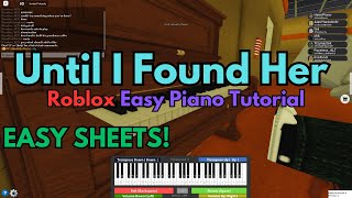 Stephen Sanchez  Until I Found You VERY EASY Roblox Piano Tutorial [upl. by Anilem335]