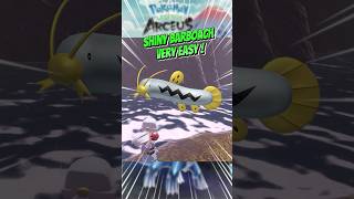 Pokemon Legends Arceus  Catch Shiny Barboach very easy  pokemonlegendsarceus pokemonarceus [upl. by Iren]