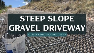 WORLD’S ONLY GRAVEL STABILIZING SYSTEM TRUSTED FOR STEEP SLOPE DRIVEWAYS [upl. by Aniled]