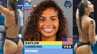 Womens sports Diving American Championships TEXAS Saylor HAWKINS USA 3m Springboard NORD UK241 [upl. by Gar937]