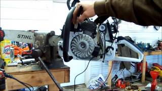 How to check ignition timing chainsaw [upl. by Kapeed]