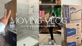 MOVING VLOG 01  Luxury Apartment Tour Packing amp Moving Day New Apt Hauls Emotional Moments etc [upl. by Landers97]